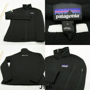 Patagonia Jacket Womens Small‎ Black Better Sweater Fleece Full Zip Logo Hiking